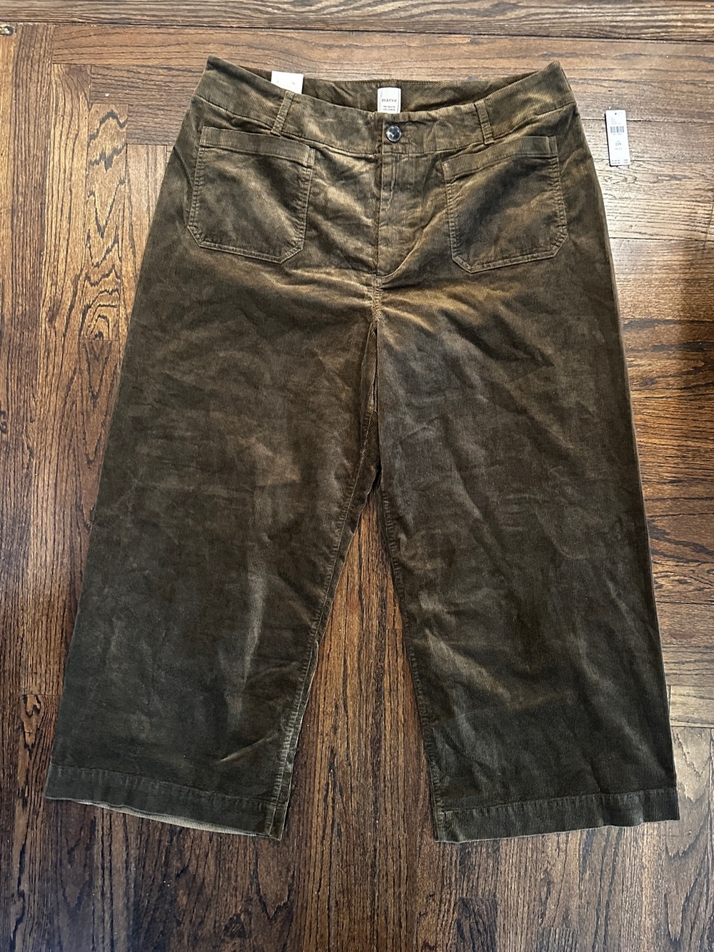 NWT Anthropologie Maeve The Collette Cropped Wide Leg Corduroy Pants Size 22W - Picture 3 of 7